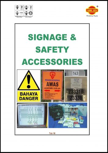 Tab 18 - Safety Signage & Locks Catalogue