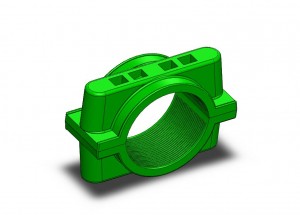 Green Cable Cleat or Cable Clamp from Delta Sama
