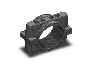 Grey Cable Cleat or Cable Clamp from Delta Sama