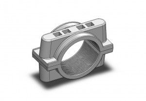 White Cable Cleat or Cable Clamp from Delta Sama