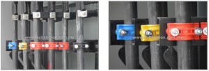 Colourful Cable Cleat or Cable Clamp from Delta Sama