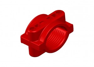 Red Cable Cleat or Cable Clamp from Delta Sama