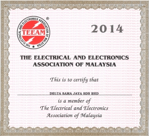 Electrical And Electronics Association of Malaysia Certificate