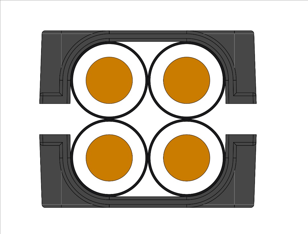 Quadruple Cable Cleat